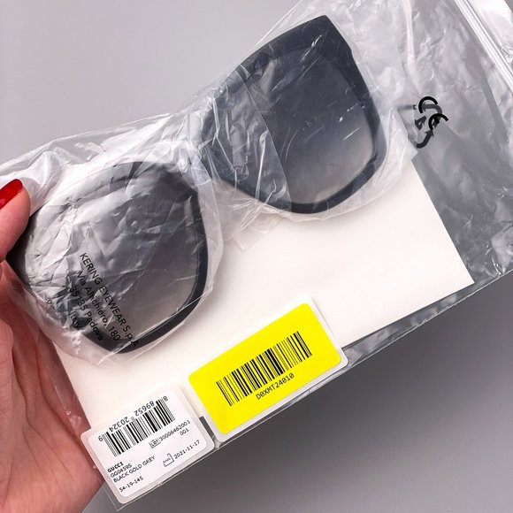 Gucci GG0459S XXS (54 - 19) with Grey lenses and Black frame  🔥 GUCCI GG0459S 001 Sunglasses Black Grey Woman